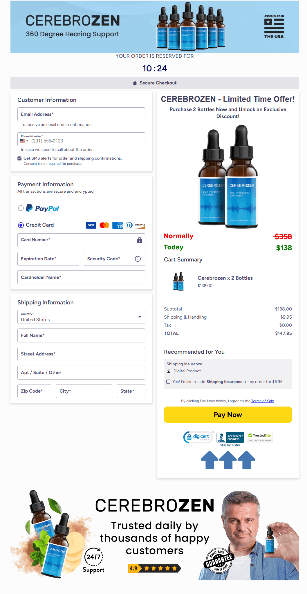 cerebrozen-order-page